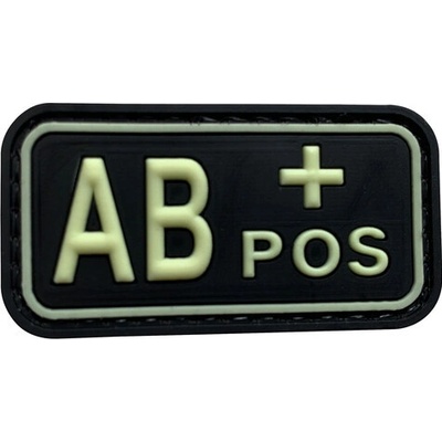 WARAGOD nášivka AB POS PVC Patch Glow in the Dark
