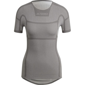 adidas Дамска тениска Adidas Terrex Drynamo Short Sleeve T-Shirt Womens - Grefiv/ White