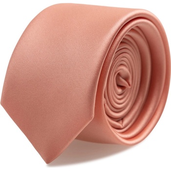 Brinkleys Kravata XL s kapesníčkem lososová B27-3-SET3