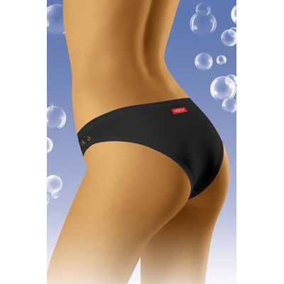 Bedrové dámske nohavičky s čipkou Pretty čierne