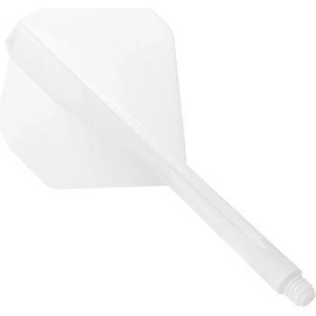 Letky s násadkou Condor Plain No2, biele 27 mm