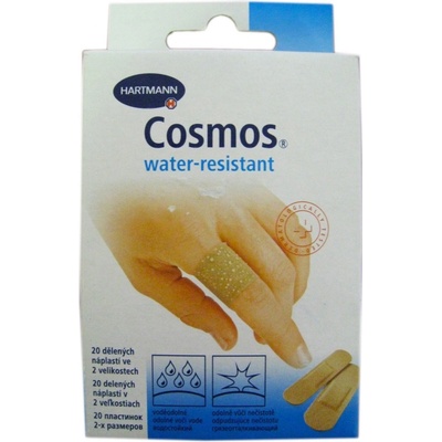 Cosmos Vode odolná náplasť na rany 5 veľkostí 20 ks