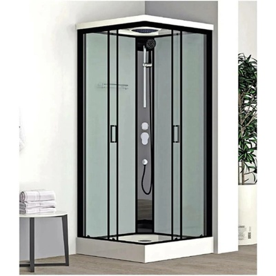 Roth Box sprchový Tavira 90x90x217, čtverec, black/transparent