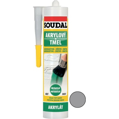 Soudal Akrylový tmel 280 ml šedá