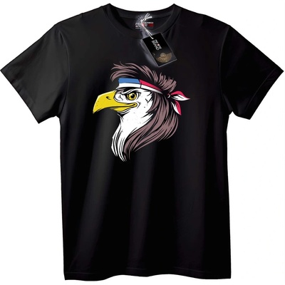 NOONEBRAND Тениска Орел с Лента - XL, Black