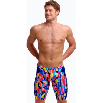 Funky Trunks Мъжки плувни шорти тип клин Funky Trunks Training Jammers fauit lines
