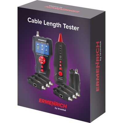 Levenhuk Тестер за дължина на кабели Ermenrich NetGeeks NL70 Включени са 8 дистанционни модула. Функции: измерван (82555)