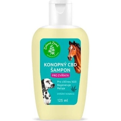 Zelená země CBD šampon pre zvieratá 125 ml