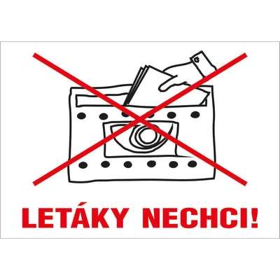 Walteco Nevhazujte reklamy do této schránky 100x70mm, samolepka Množství: 1 ks , 20123