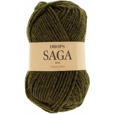 Drops Saga Mix 40 army zelená
