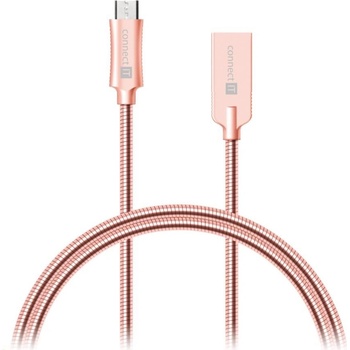 Connect IT CCA-3010-RG microUSB - USB, 1m, růžově zlatý