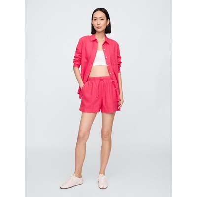 GAP Ленени къси панталони GAP GAP | Rozov | ЖЕНИ | XS