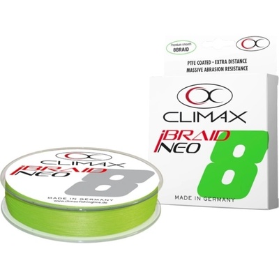 CLIMAX Přívlačová šňůra iBraid Neo Fluo Chartreuse 135m 0,08mm 6kg