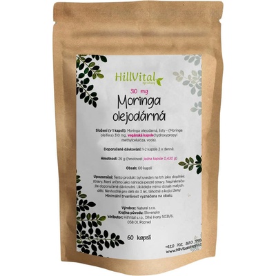 HillVital Moringa olejodárná 60 kapslí
