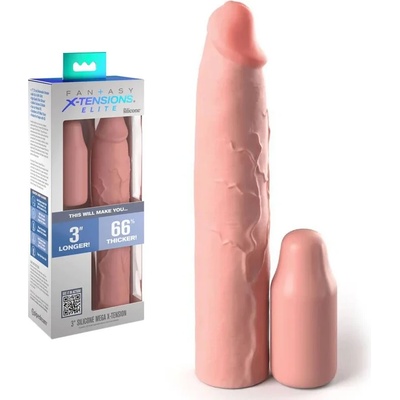 Реалистичен пенис удължител, силиконов, 22, 9см. - X-tensions Elite Flesh (D-233119)