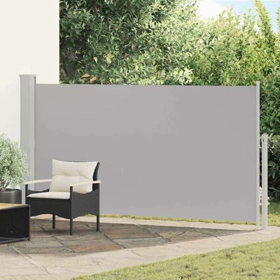 Greatstore Zatahovací boční markýza/zástěna na terasu 170 x 300 cm šedá
