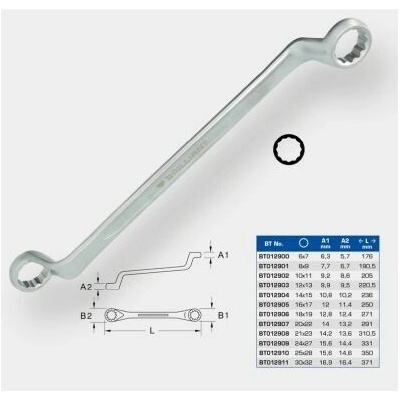 KS Tools Dvojitý očkový kľúč BT012901