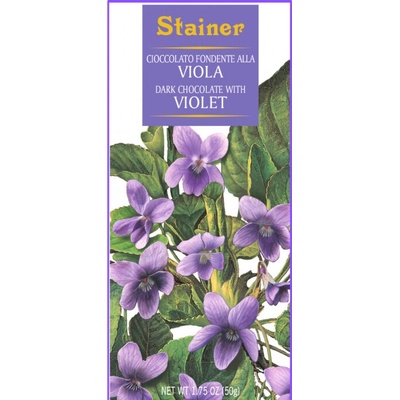 Stainer hořká 70% s fialkou Fondente alla Violetta 50 g