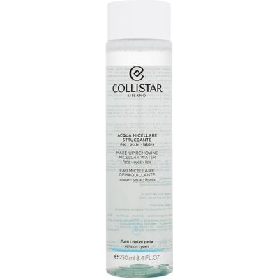 Collistar Make-Up Removing Micellar Water 250 ml мицеларна вода за почистване на грим от лице, очи и устни за жени