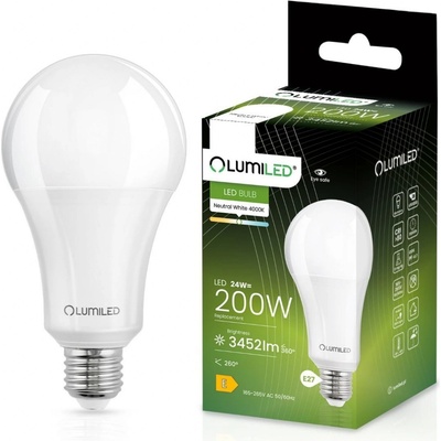 Lumiled Lumiled LED žárovka E27 A80 24W , 200W 3452lm 4000K Neutrální 260° CCD