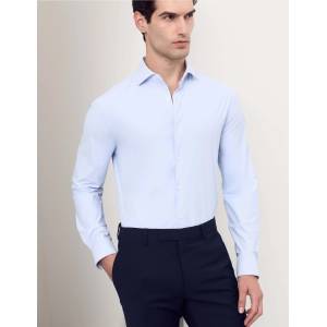 Marks & Spencer Разтеглива функционална риза с вталена форма Marks & Spencer Blue Marks & Spencer | Sin | МЪЖЕ | S
