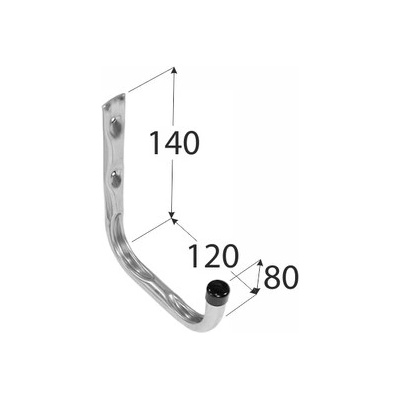 Domax HPU 120 Hák jednoduchý U 140 x 120 x 55 mm