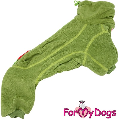 FOR MY DOGS Flísový overal GREEN FLEECE