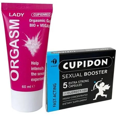 CUPID LABS Cupidon Таблетки за мъже 5 бр. + Възбуждащ лубрикант за жени ОРГАЗЪМ ЛЕЙДИ