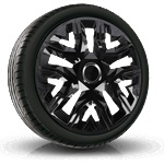 NRM капаци за колела 16", perfecto черен лак, 4брой (vtv-pu-23441)