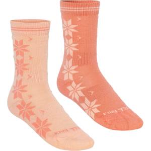 Kari Traa Дамски мериносови чорапи Kari Traa Women's Vinst Sock 2 Pack Merino socks - Peach Bloom - размер 36-38 (EU) (207-1585-0512)