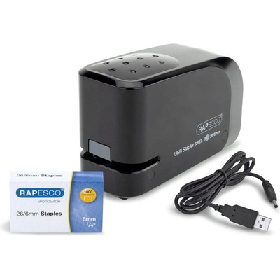 Rapesco Телбод 626EL, електрически, 26/6, за 15 листа, черен (1055120017)