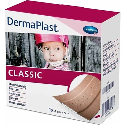 DermaPlast classic, textilná náplasť s vankúšikom 4 cm x 5 m