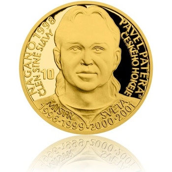 Česká mincovna Zlatá čtvrtuncová mince Legendy čs. hokeje Pavel Patera proof 7,78 g