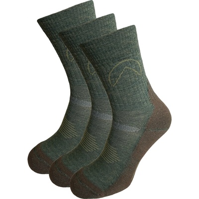 Black hill outdoor merino ponožky Chopok 3Pack zelené