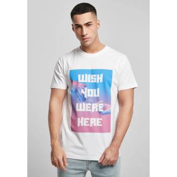 Mister Tee Мъжка тениска в бял цвят Mister Tee Wish you were here Tee white UB-MT1556 -00220 - Бял, размер XL