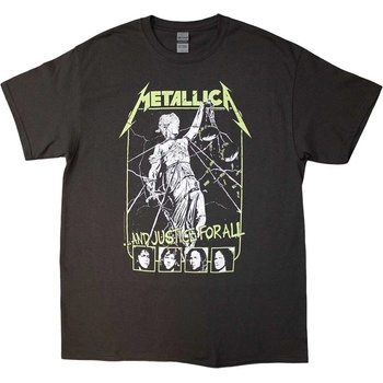 Metallica Риза Justice Faces Unisex Charcoal Grey XL (METTS86MC04)