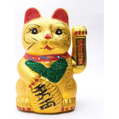 Milujeme Kameny Maneki neko - mávající kočička - feng shui - malá