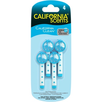 California Scents VENT STICKS SINGLE SCENT California Clean