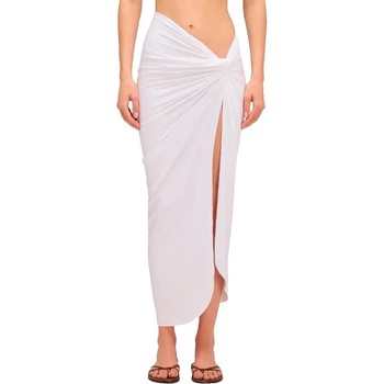 SUNDEK Long crossed in front sarong - White (White)