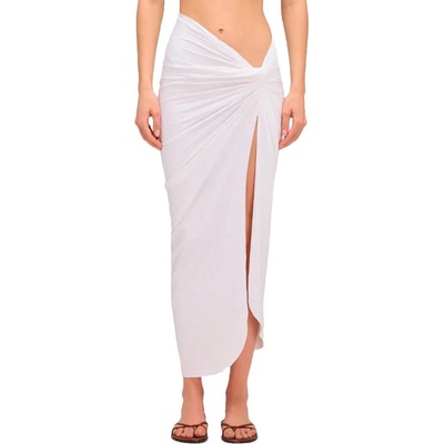 SUNDEK Long crossed in front sarong - White (White)