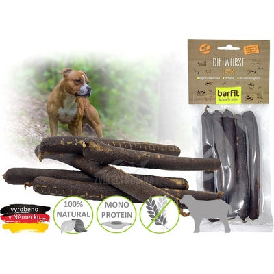 Barfit klobásky s jehněčím masem 5 x 150 g