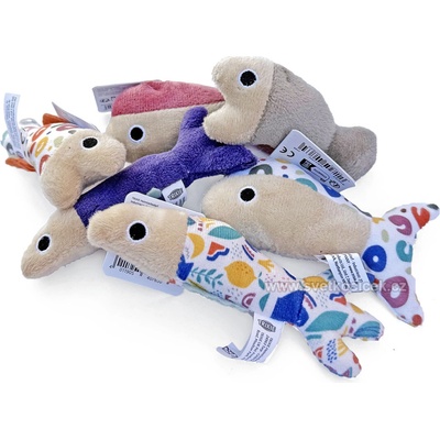 TRIXIE Plyšová/látková rybka s catnipem 9-12 cm