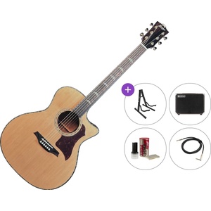 BromoGuitars BAN2CE Premium SET Natural Електро-акустична китара Джъмбо