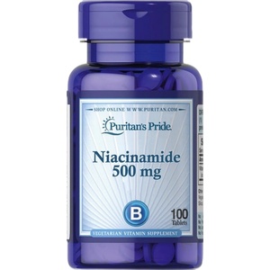 Puritan's Pride Niacinamide 500 mg [100 Таблетки]