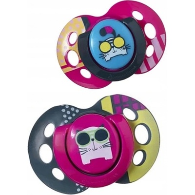 Tommee Tippee C2N silikón Fun Girl 2 ks