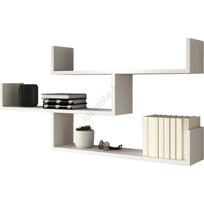 Mirjan24 Етажерка TRIO 55x119 см бял (MJ0070)