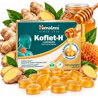 Himalaya Koflet H Ginger 12 pastilek