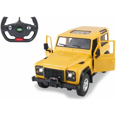 Jamara Land Rover Defender žluté 2,4GHz s manuálním otevíráním dveří 1:14