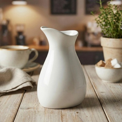 REVOL Likid 250 ml biely Džbánik na mlieko porcelánový
