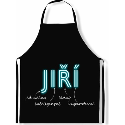 IMPAR Zástěra Mužská jména Neon Jiří